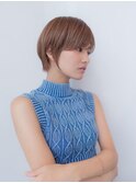 大人かわいい前髪セシルカットココアブラウンフリンジウェーブ