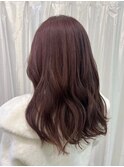 栃木ミルクティーベージュピンクベージュカラーブリーチカラー