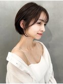 ブリーチなしブルーブラック韓国ヘア/レイヤーボブ[仙台髪質改善