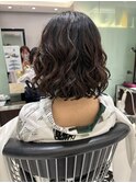 ボブパーマ/プードルパーマ/コテ巻き風パーマ/レイヤーカット