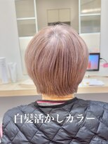 コノアラボ 守谷店(Conoah labo) 白髪/イメチェン/ホワイトブロンド/外ハネボブ/美髪/守谷