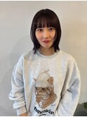 切りっぱなし ボブ バイオレット レイヤーボブ 大須