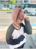 #デザインカラー#ペールピンク#カット