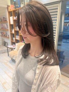 ネオリーブ アンド 渋谷店(Neolive &) ホワイトグレージュ/デジタルパーマ/フェザーパーマ/渋谷