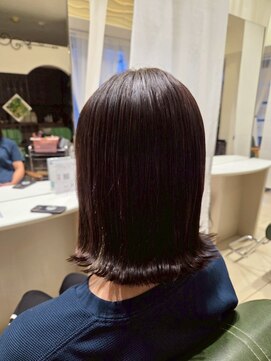 ヘア アンド ブライダル ノア(hair&bridal noah) 愛されアンニュイボブ外ハネボブ切りっぱなしボブ20代30代