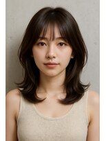 サードバイローラン(THiRD by ROULAND)&nbsp;【THiRD】暗めカラーフェイスフレーミンググランマッシュ