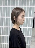 髪質改善縮毛矯正ハイライトショートカット30代40代
