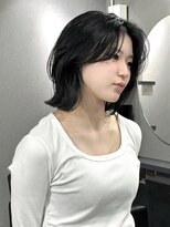 オアハカタ(oa hakata)&nbsp;レイヤーボブ/ブルーブラック/韓国ヘア/博多