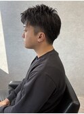MEN’S HAIR/波巻きツイストスパイラル/リバースセンターパート