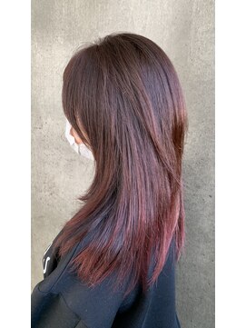 松本平太郎美容室 大宮店 イノアカラー(レッドバイオレット)×カット20代/30代/40代