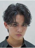 渋谷メンズパーマフェザーパーマシャドウパーマセンターパート
