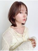 ☆ 韓国風 ミディアムレイヤー シースルーバング☆イメチェン