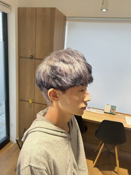 モッズヘア MEN 横浜元町店 ナチュラルマッシュ×エンドカラー