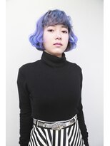 トランク ヘアー デザイン(tranq hair design) ブルーバイオレットグラデーションカラー似合わせ大人カット