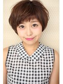 大人かわいい小顔ショート