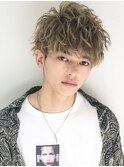スパイラルパーマツーブロック