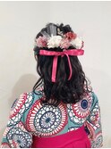 【高田馬場/aoba】袴着付け＆ヘアセット