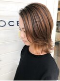 ［OCEAN　Hair&Life]切りっぱなし☆ハイライトカラー☆濡れ髪☆