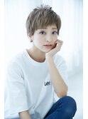 ◆似合わせカット【大人ガーリーベリーショート】ダークアッシュ