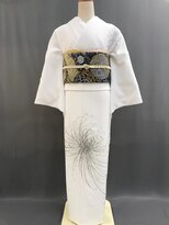 セットサロン フルール(Fleur)&nbsp;ポリ訪問着No.1/【白菊】
