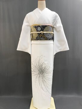 セットサロン フルール(Fleur) ポリ訪問着No.1/【白菊】