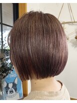 ヘアメイクエイト 丸山店(hair make No.8) << hair make No.8 黒木 >> チョコレートベージュ × mini bib