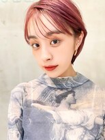 メーヴェ(Mowen)&nbsp;mowen 南堀江　クールショート×ピンク×艶髪×セミウェット