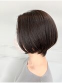艶髪丸みショートボブ