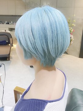 デイズ(days) イメチェンマッシュショートカット 水色カラー 10代20代/30代