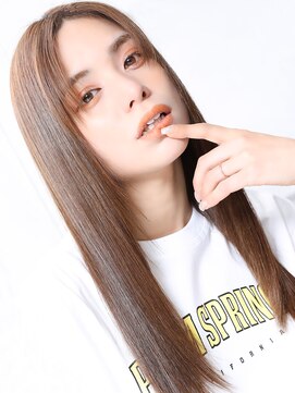 クラッチムク 博多口(CLUTCH muk.) 大人可愛い小顔美髪ツヤ髪モカブラウン大人ガーリー髪質改善A3