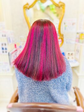 美容室 ティンカーベル メッシュカラー