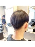 ツーブロック×重め0.8ミリマッシュ