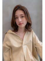 ケアリー 成増(Carelly)&nbsp;大人かわいい前髪セシルカットココアブラウンフリンジウェーブ