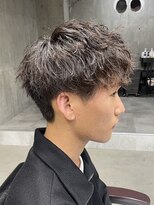 フイ 自由が丘(men's salon Hui)&nbsp;メンズ/アップバング/ツーブロックマッシュ/束感ショート波巻き