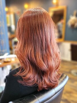 アトリエメロウ(atelier MELLOW) ブリーチなしピンクカラー/ピンクベージュ/コーラルピンク