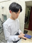 センターパート ニュアンスパーマ カルマパーマ 毛流れ 眉毛