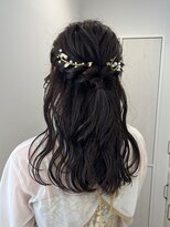 ガーデンヨコハマ(GARDEN YOKOHAMA) ハーフアップお呼ばれアレンジヘアセット二次会ヘア