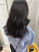 ネウィ 川崎(newi)&nbsp;丸型卵形ストレートレイヤーエアリーロング美髪アッシュブラウン