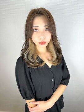 ヘアデザイン アンジェロカフェ(Hair Design Angelo cafe) グレージュ×レイヤースタイル【20代30代40代】