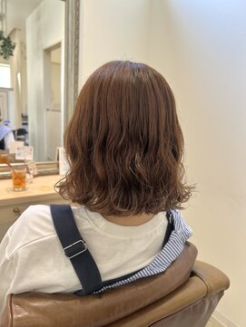 アドラーブル はなみずき店(adorable) コテ巻き風外ハネパーマ【デジタルパーマ】