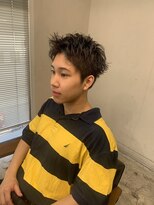 スレイ 西宮(SLAY)&nbsp;波巻きハイライトアップバングツーブロックマッシュ