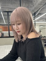 ニコ トウキョウ 渋谷(nico TOKYO)&nbsp;ミルクティーピンク/髪質改善/ダブルカラー/ケアブリーチ