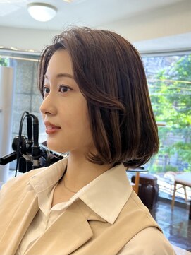 アントワープトーキョー(antwerp TOKYO) 韓国風タンバルモリタッセルボブ髪質改善酸性ストレート白髪染め