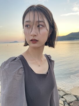 グッディ 岡山下中野店(GOOD-DAY) スッキリ小顔効果◎切りっぱなしボブ【mikino】