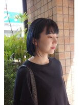 蜃気楼&nbsp;（（（蜃気楼））））ブルーブラックのミニボブ