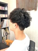 オト(oto) ニュアンスパーマで爽やか男子◎メンズパーマ/ツーブロック/黒髮