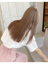 アム(am)&nbsp;切りっぱなしボブグレージュボブミルクティーベージュボブ