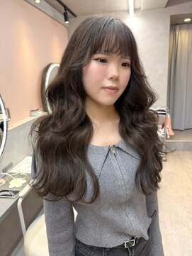 スリー 博多(THREE...) ブリーチ無ダブルイルミナカラー×グレージュ