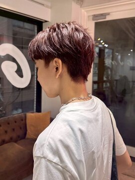 ゲーム 下北沢(GAME) センターパート/ミルクティベージュ/メンズカット