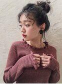 こなれ感*ルーズおだんごアレンジ*〔Belle表参道〕